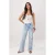 TRENDYOLMİLLA Dames Blauw Effen Wijde pijp Normale taille Jeans