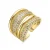 Luxenter ring met glanzende 18k gouden afwerking zirkonia – Merima