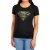 Superman Aansluitend T-shirt met camouflageprint en logo voor dames (Zwart)