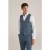We Fashion Waistcoat Navy Blue