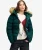 Fuji Gewatteerde Jas Met Capuchon En Imitatiebont Green