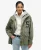 Superdry Vrouwen Military jas van Jersey met Capuchon en Borduursel Groen
