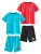 Next Nachtkledij  neonblauw / rood / zwart / wit