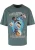 K1X Shirt ‘Bootleg’  aqua / smaragd / zwart / wit