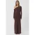 Asymmetrische Kraag Maxi Bodycon Jurk