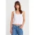 Gestructureerde Katoen-modal Crop Cami Blouse