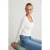 TRENDYOLMİLLA Dames Ecru Effen Lang Getailleerd Blouses