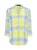 Franco Callegari Blouse  pastelblauw / limoen / wit