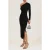 Reiss Knitted Midi Dress Black