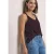 Street One Dames Top met V-hals en decoratief detail in Rood