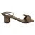 Miu Miu sandalen met strik en enkelbandje in beige lakleer