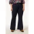 Miss Etam Plus flared broek Mara donkerblauw