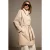 TRENDYOLMİLLA Dames Beige Effen Lang Oversized Trenchcoats