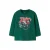 NAME IT MINI rechtvallende longsleeve met print – groen