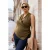 Trendyol Curve Dames Kaki Effen Mouwloos Getailleerd Grote maten Blouses
