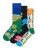 Happy Socks Sokken ‘The Beatles’  enziaan / grasgroen / zwart / natuurwit