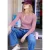 Effen basic shirt met ronde hals