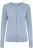 Oxmo Gebreid vest ‘Hlin’  blauw / lichtblauw / blauw gemêleerd