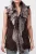 Lange damesbodywarmer van Toscana-schapenvacht-Sorocaba