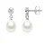 Drop Oorbellen Sieraden Zoet Water Beads 7-8mm White Pears 925