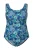 Ulla Popken Badpak  donkerblauw / gemengde kleuren