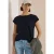 Shirt met boothals en structuur