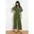 LOLALIZA jumpsuit met ceintuur – kaki