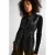 Ruby imitatieleren gilet zwart