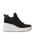 Michael Kors Emmy wedge zip slip on sneakers zwart