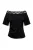 TRENDYOLMİLLA Dames Zwart Effen Kort Regular fit Blouses