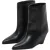 Closed Wedge Boot Shoes Black
