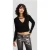 Karl Lagerfeld Klj Cropped Cardigan Black