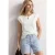 Shirt met afhangende schouders en uitsnijding