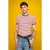 Slim Fit Gestreepte Korte Mouwen T-Shirt