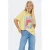 ONLY T-shirt met backprint geel