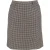 Max Mara minirok met pied-de-pouleprint in beige wol