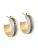 A&C Oslo – Nordic Design Jewellery Oorbellen ‘Steel – Crystal Sparkle’  goud