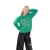 No Way Monday rechtvallende sweater met borduursels – groen