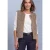 Bodywarmer van imitatiebont met zakken en rits