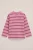 WE Fashion – Meisjes oversized gestreept T-shirt – Oversized – Roze – Katoen –
