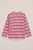 WE Fashion – Meisjes oversized gestreept T-shirt – Oversized – Roze – Katoen –