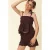 LOOXS 10sixteen spaghettitop donkerbruin broderie