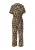 COMMA Jumpsuit  lichtbeige / karamel / zwart
