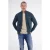 LERROS katoenen gebreid vest – donkerblauw