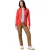 Columbia Wandelfleecejas met volledige ritssluiting uit de Hike Grid-collectie voor dames (Klaproos Rood)