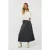 EsQualo Skirt Plisse Vegan Leather Grey