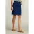 River Woods Blue Uni Midi Skirt Blue