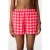 Gingham Trekbroek met Elastische Taille