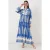 Gepubliceerd V-hals Maxi-jurk met knoopsluiting