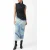 French Connection Toni Wrap Neck Midi Dress Navy/sky Blue Multi